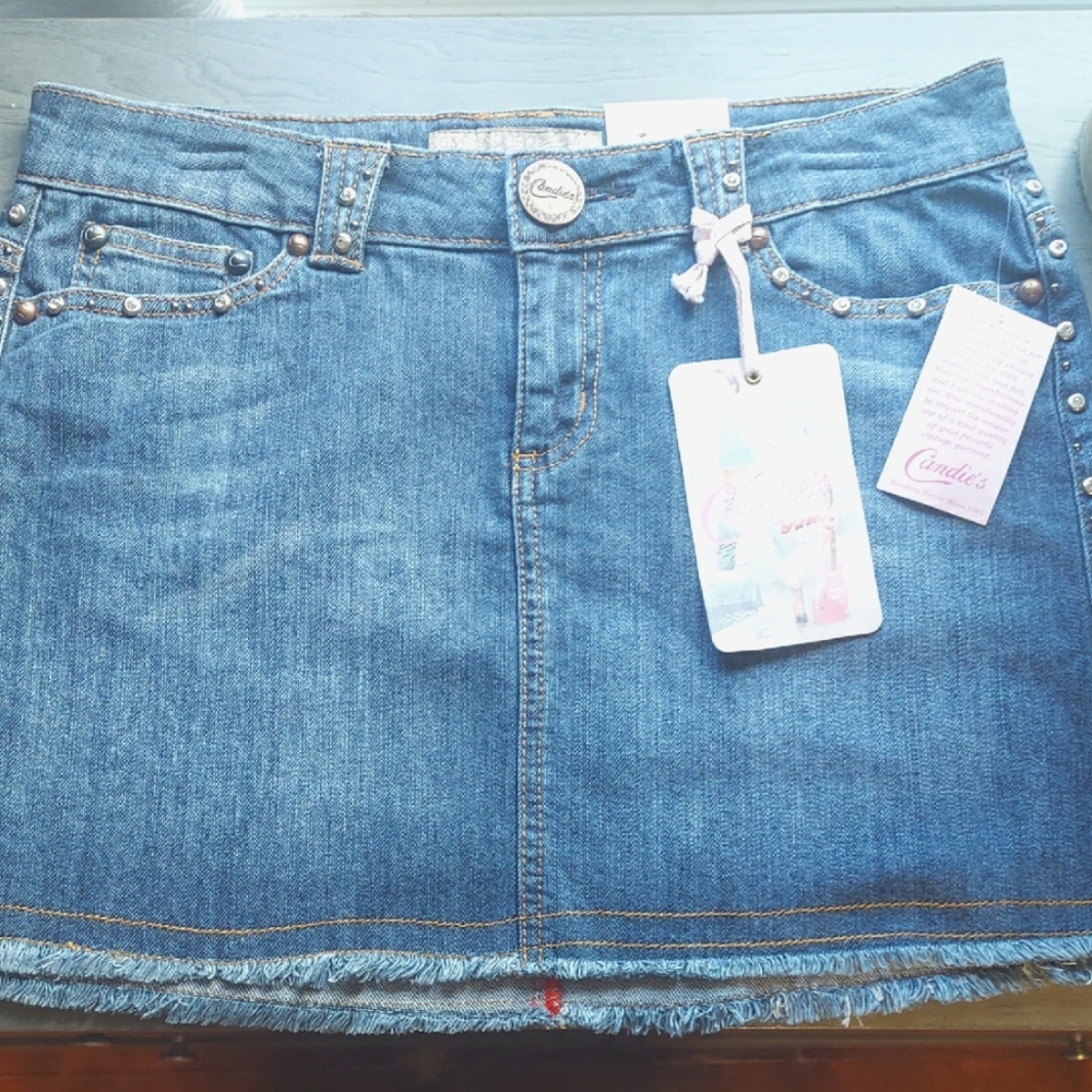 Candie's Vintage Blue Denim Skirt Size 9